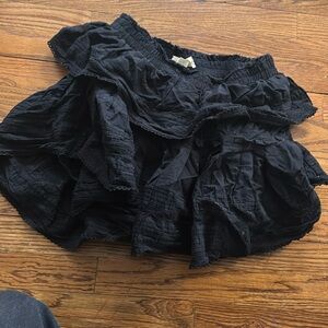 LoveShackFancy Ruffle Mini Black Size M